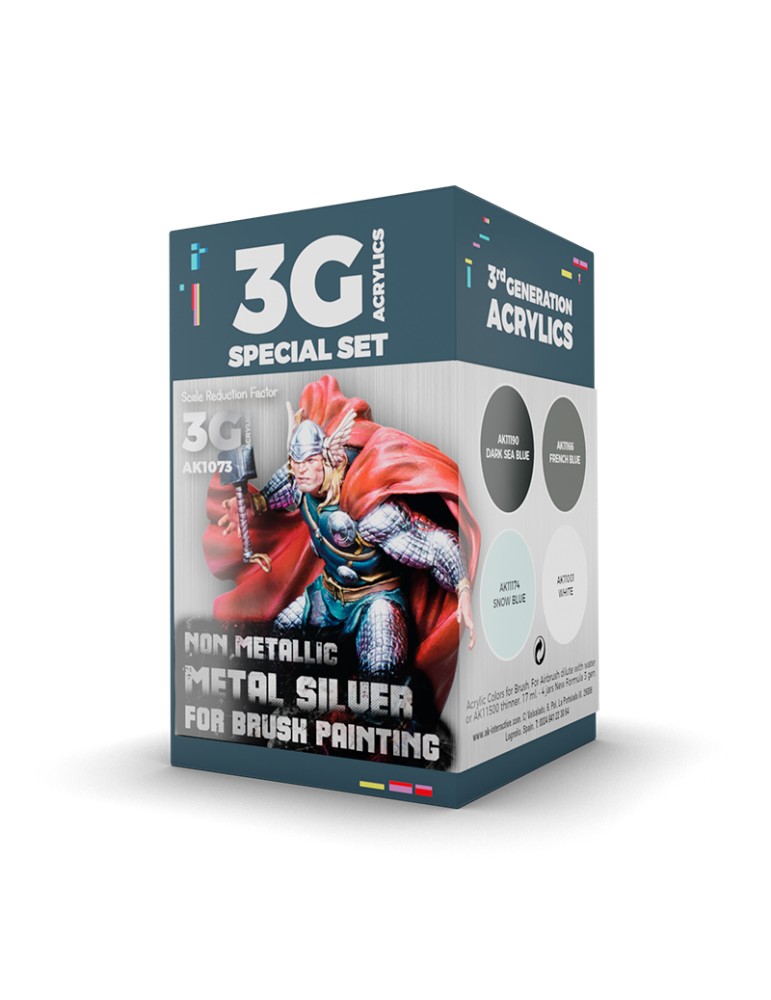 Set Non Metallic Metal silver