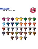 Quick Paint Set – 36 Quick Gen Colors + 2 Pinceles