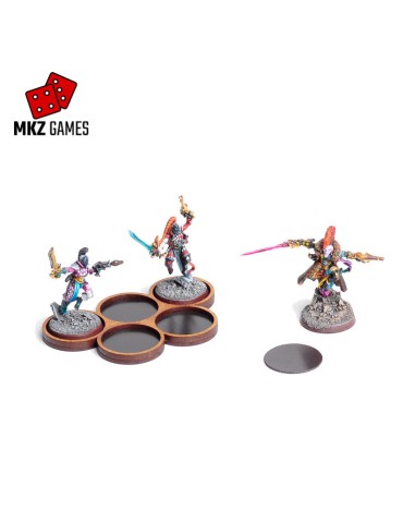 Bandejas de huecos irregulares redondos 40mm