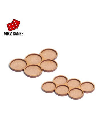 Bandejas de huecos irregulares redondos 40mm