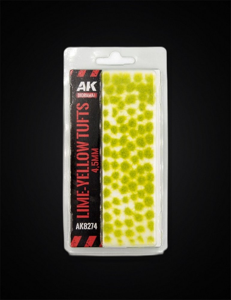 Lime Yellow tufts 4,5mm
