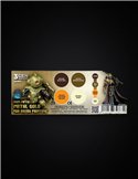 Set non metallic metal gold