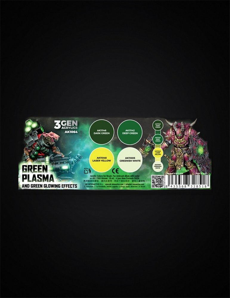 Set Green Plasma and Glowing Effects