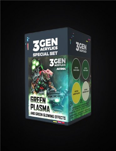 Set Green Plasma and Glowing Effects