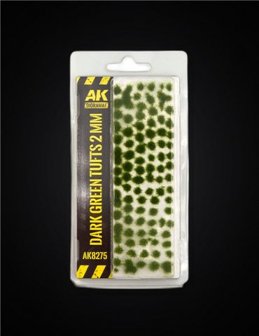 Dark Green Tufts 2mm