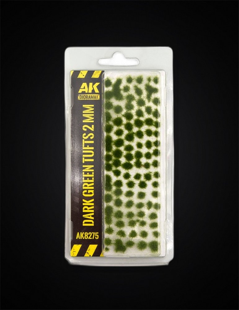 Dark Green Tufts 2mm