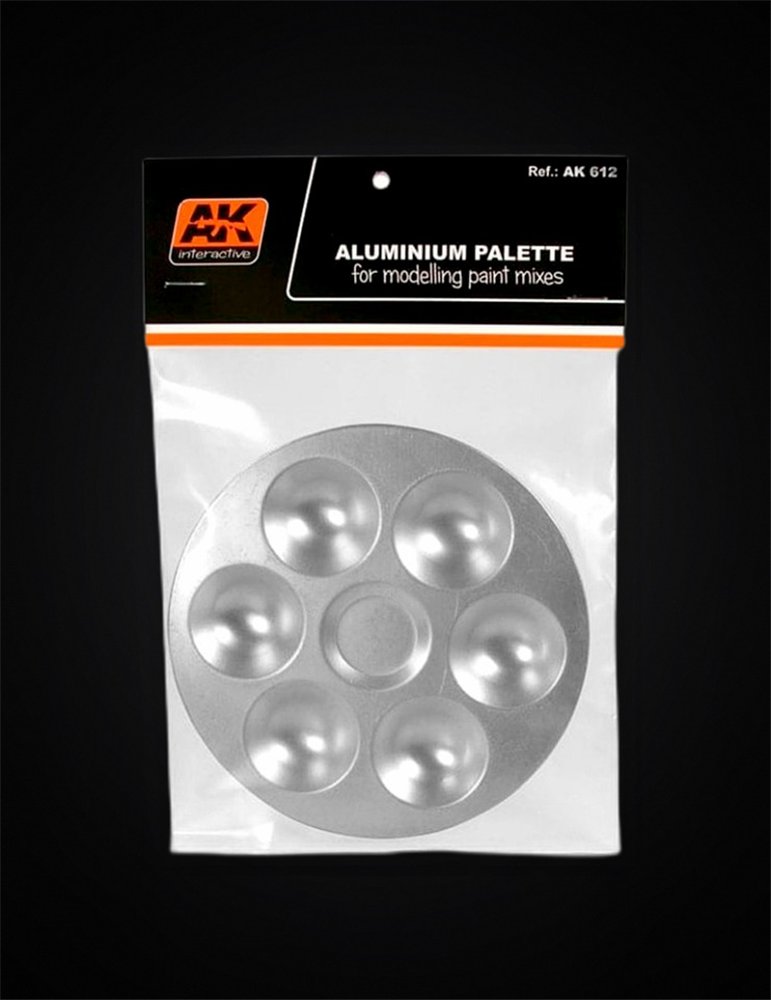 Paleta de aluminio con 6 pocillos