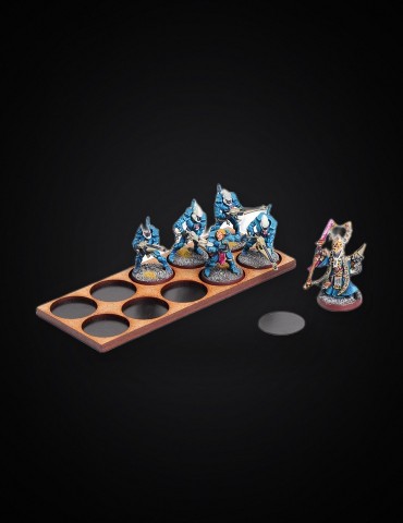 Láminas metálicas adhesivas redondas 40mm (24 recortes)