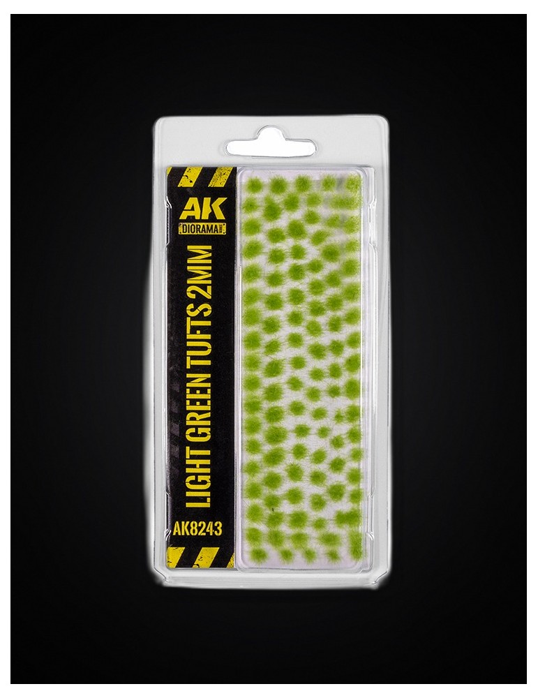 Light green tufts  2mm