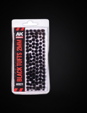 Black Fantasy tufts 2mm