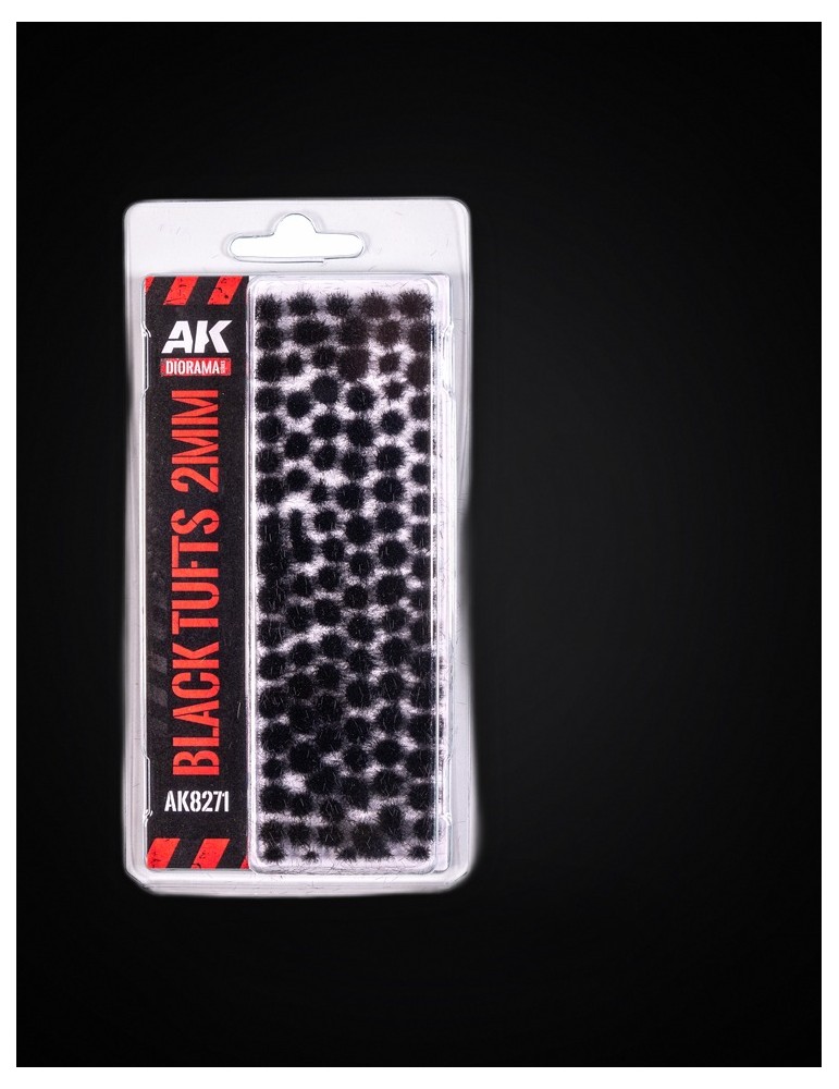 Black Fantasy tufts 2mm