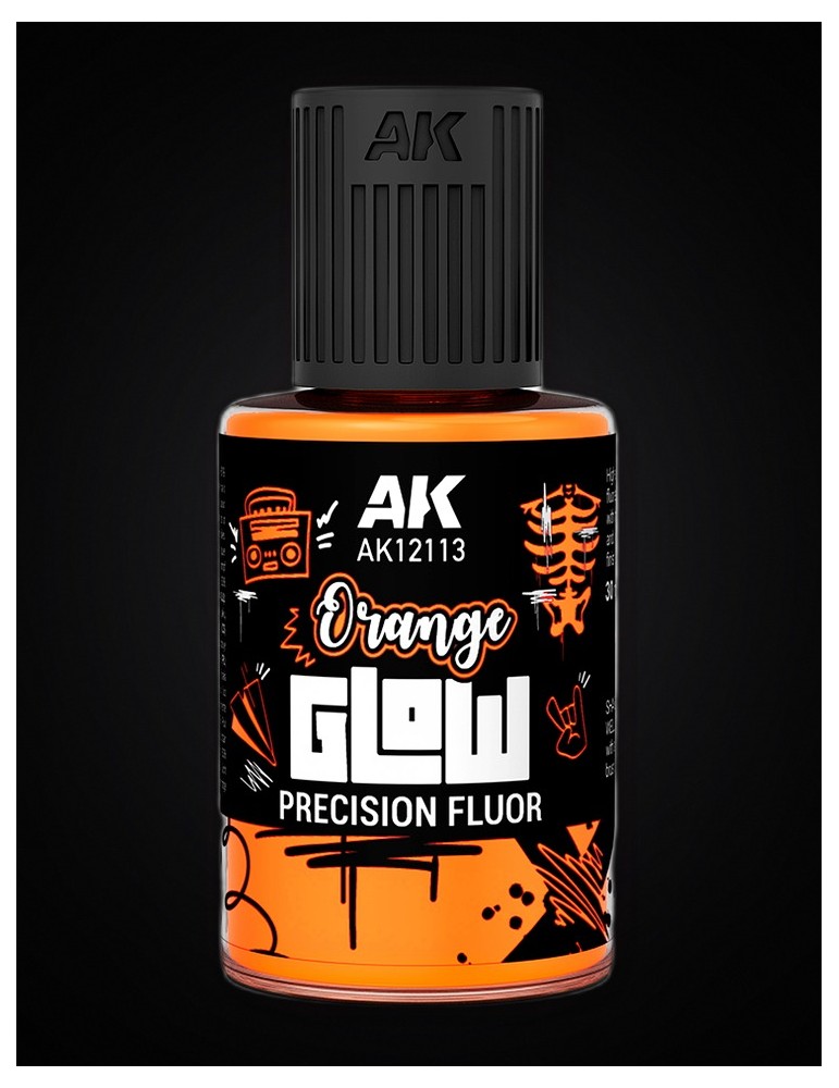 Naranja Claro Glow Flúor de Precisión de 30 ml